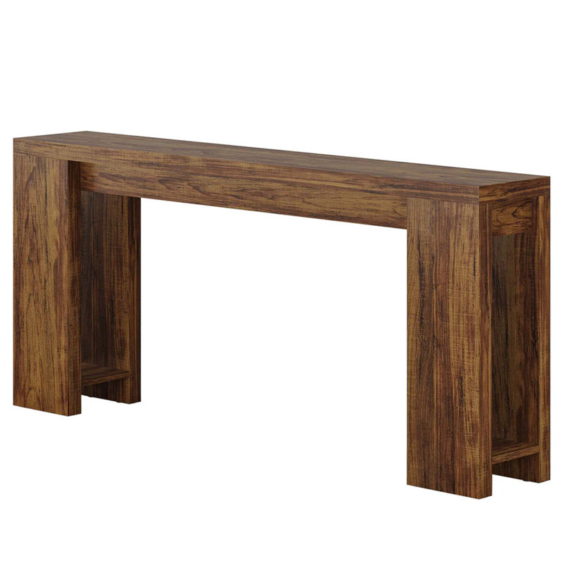 Sofa Table,Entryway Table,Console Table,Hall Table, Rustic Brown