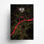 Nanjing (chinois traditionnel), impression de carte de la ville en contraste-302714194