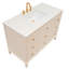 Jackson 48"L Free Standing Vanity In Antique White