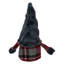 Gnome de table de Noël 9 po à carreaux rouges et gris