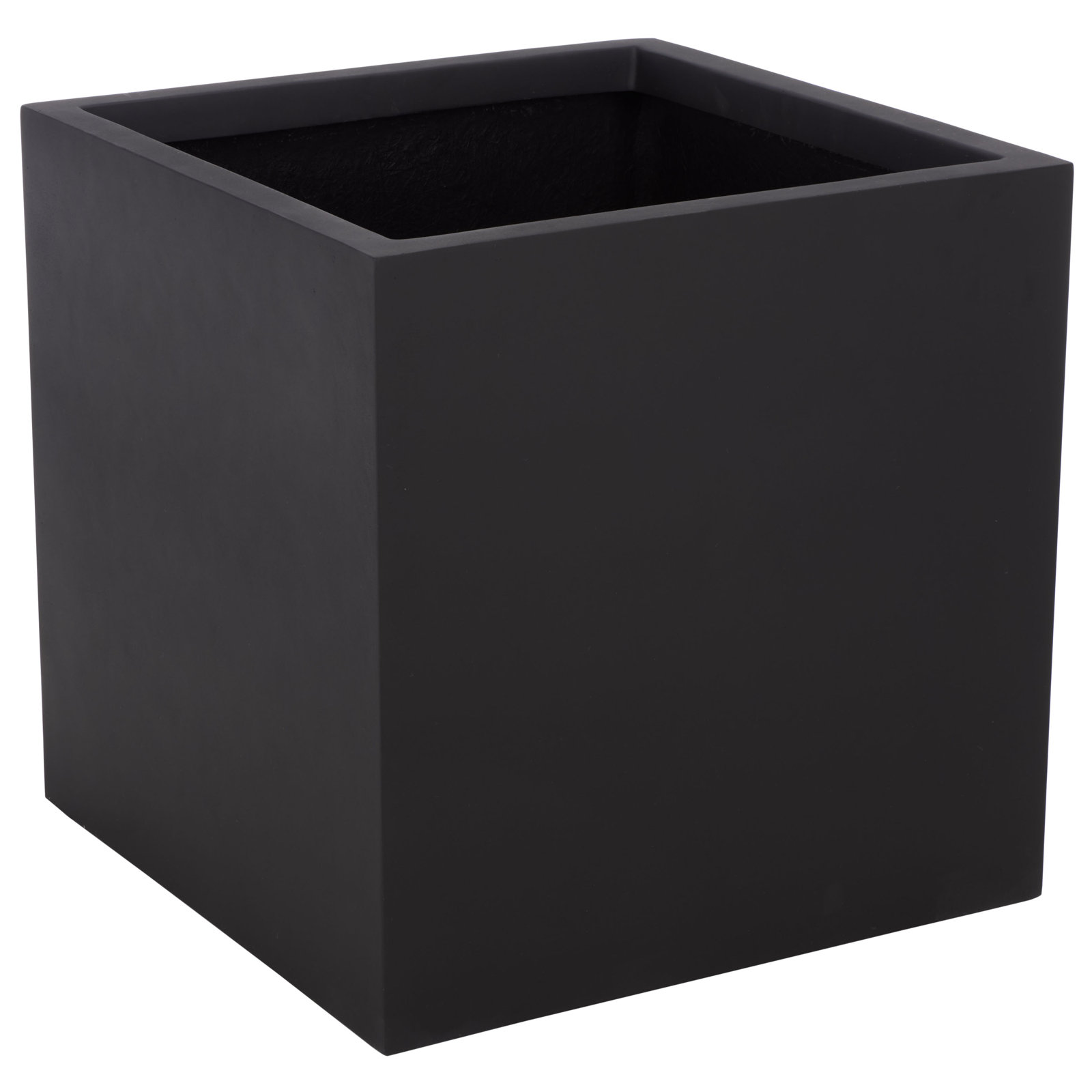 Powell Low Wide Planter, Black