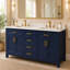 Meuble-lavabo double 60 po avec lavabo en céramique Chezkel-852605914-852605915