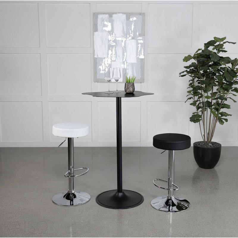 Table bistro noire en forme de nuage