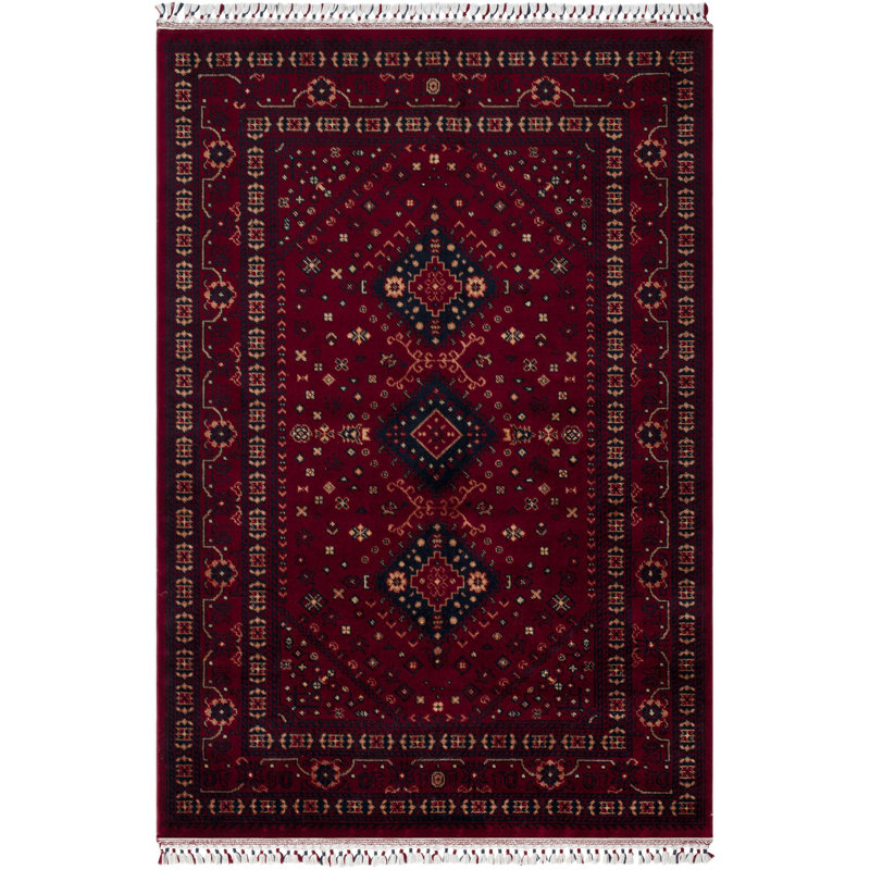 Kirsty Rectangle 51.18 cm x 74.8 cm Oriental Tencel Indoor / Outdoor Area Rug