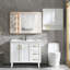 Miroir mural doré pour salle de bain 30 po x 40 po, cadre en alliage d'aluminium, verre HD de 4 mm et - première installation facile à assembler