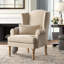 Linen Wingback Chair