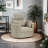 Cozy Soft Swivel Power Recliner with Adjustable Headrest and Footrest-374319928