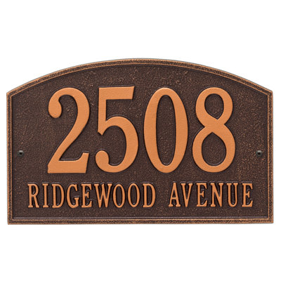 Legacy 2-Line Wall Address Plaque