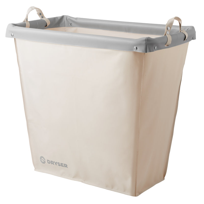 Canvas Laundry Hamper, White