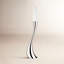 Cobra Stainless Steel Floor Candlestick-46556758-46556759