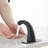 Automatic Sensor Touchless Single Hole Low Arc Deck Mount Bathroom Faucet With Pop Up Drain