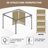 Aoodor Replacement 4-Panel Gazebo Sidewall Curtains-121327731-121327729