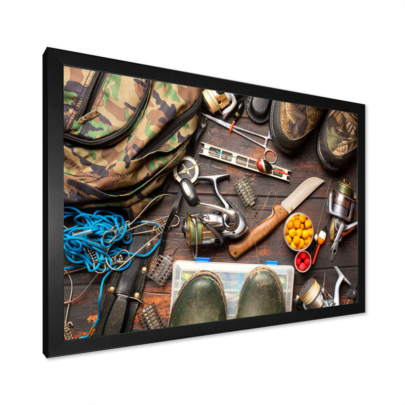 Finition de l'équipement I sur toile, H 12 po x l 20 po x P 1 po, Cadre simple noir