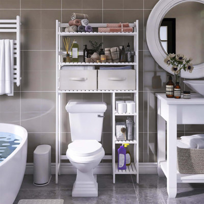Aadhith Bamboo Over The Toilet Storage