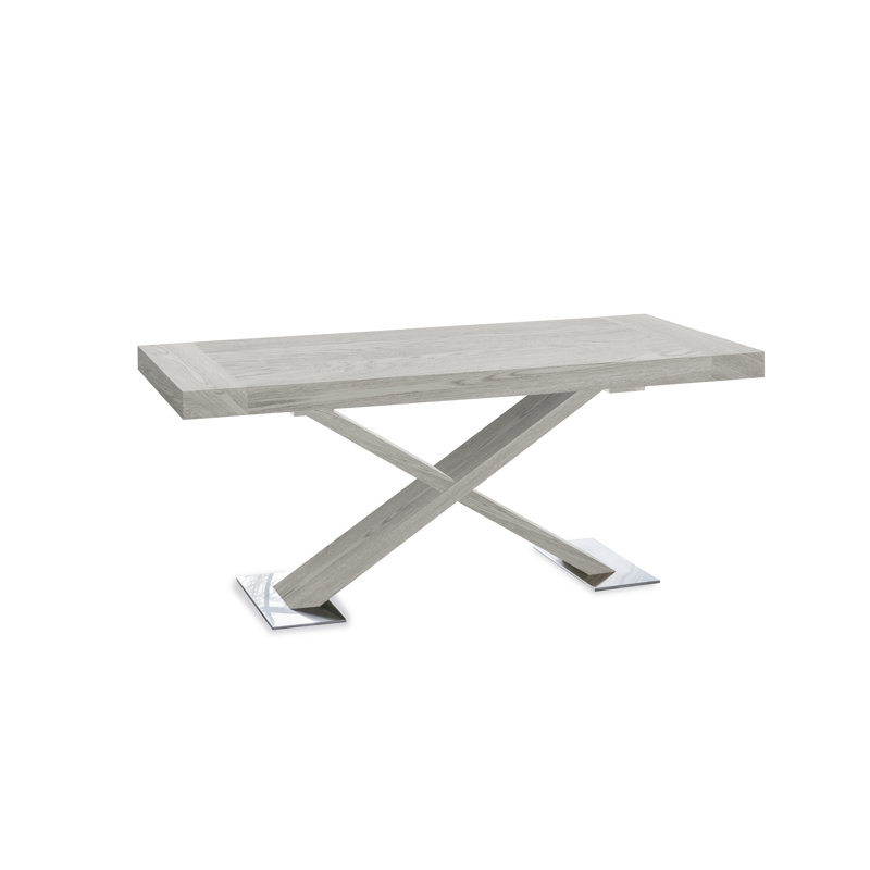 Litzy 90 cm Extendable Rectangular Dining Table, Beaver Laminate