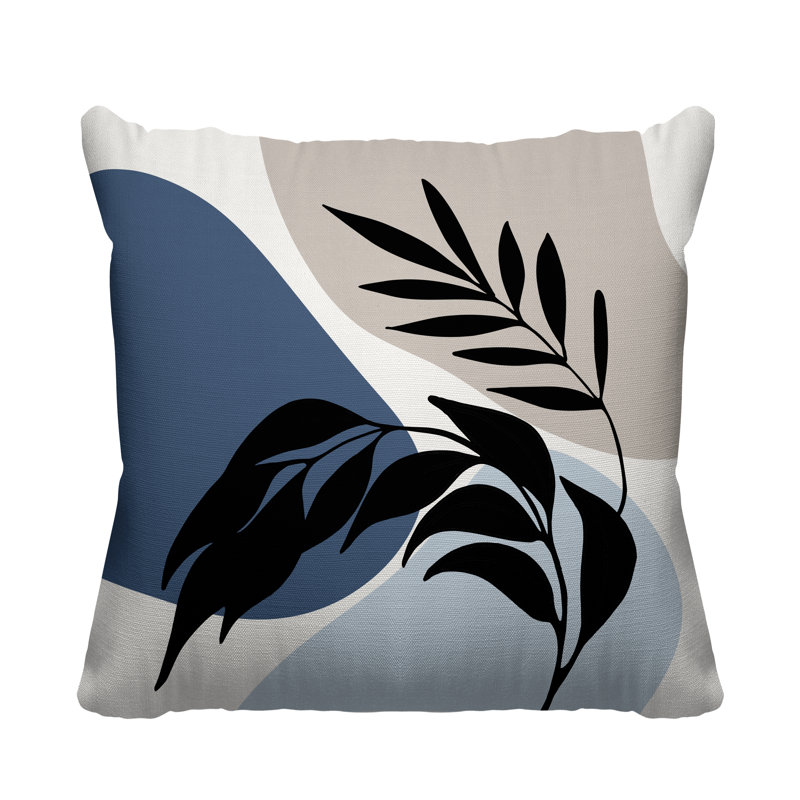  Coussin décoratif, Bleu marine, L 17 po x H 17 po