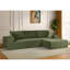 Canapé modulaire convertible en velours côtelé CozyForm, canapé confortable moderne avec rembourrage en mousse, canapé-lit modulaire confortable pour le salon, la chambre à coucher, aucun assemblage requis - Orienté vers la droite-130464315-130464307-130464308