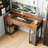 Copano Computer Desk with 3 Drawers, Writing Desk whit Shelves,Gaming Desk with Monitor Stand-1915463658