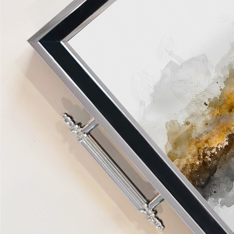 Élégant plateau en verre de 19,7 po x 11,4 po x 1,4 po | Fabrication 100% verre durable | Facile à nettoyer avec un chiffon humide | Idéal pour le service, la présentation décorative et l'organisation | Ajout élégant à la décoration intérieure