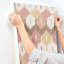 Papier peint Abilene Abricot Ikat-104821648