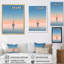 «Coastal Calm Pink Voilier», photo sur toile-1596887409-1596887373