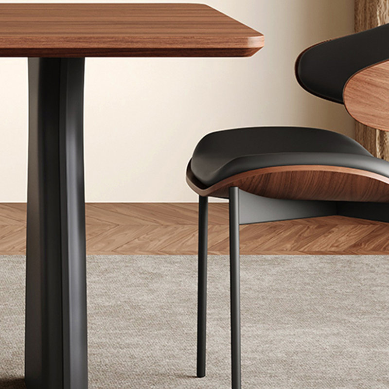 Table de salle à manger en bois massif avec pieds en chêne, H 29,5 po x L 70,8 po x l 35,4 po