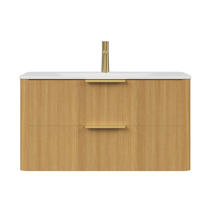 Meuble-lavabo 36 po avec lavabo Zane, Chêne clair, 36"