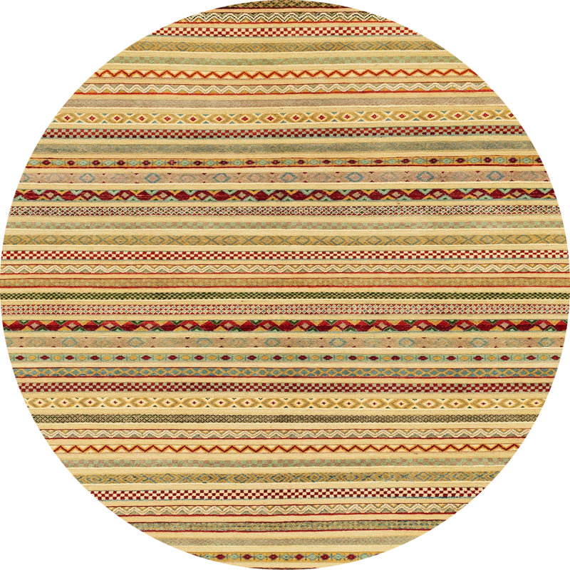Tapis abstrait moderne 2205, Rond 3 pi