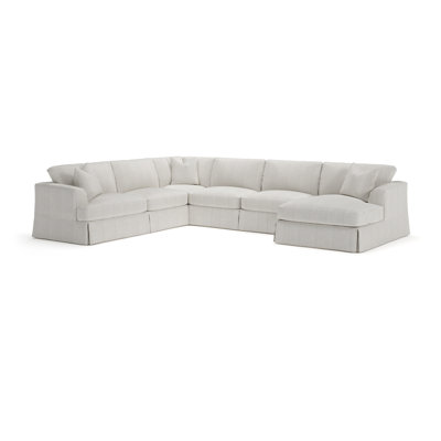 Lucia 5 - Piece Slipcovered Sectional