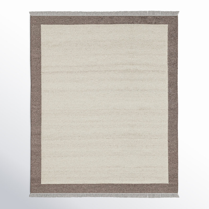 Tapis d'intérieur en laine Kaylee, Rectangle 6 pi x 9 pi