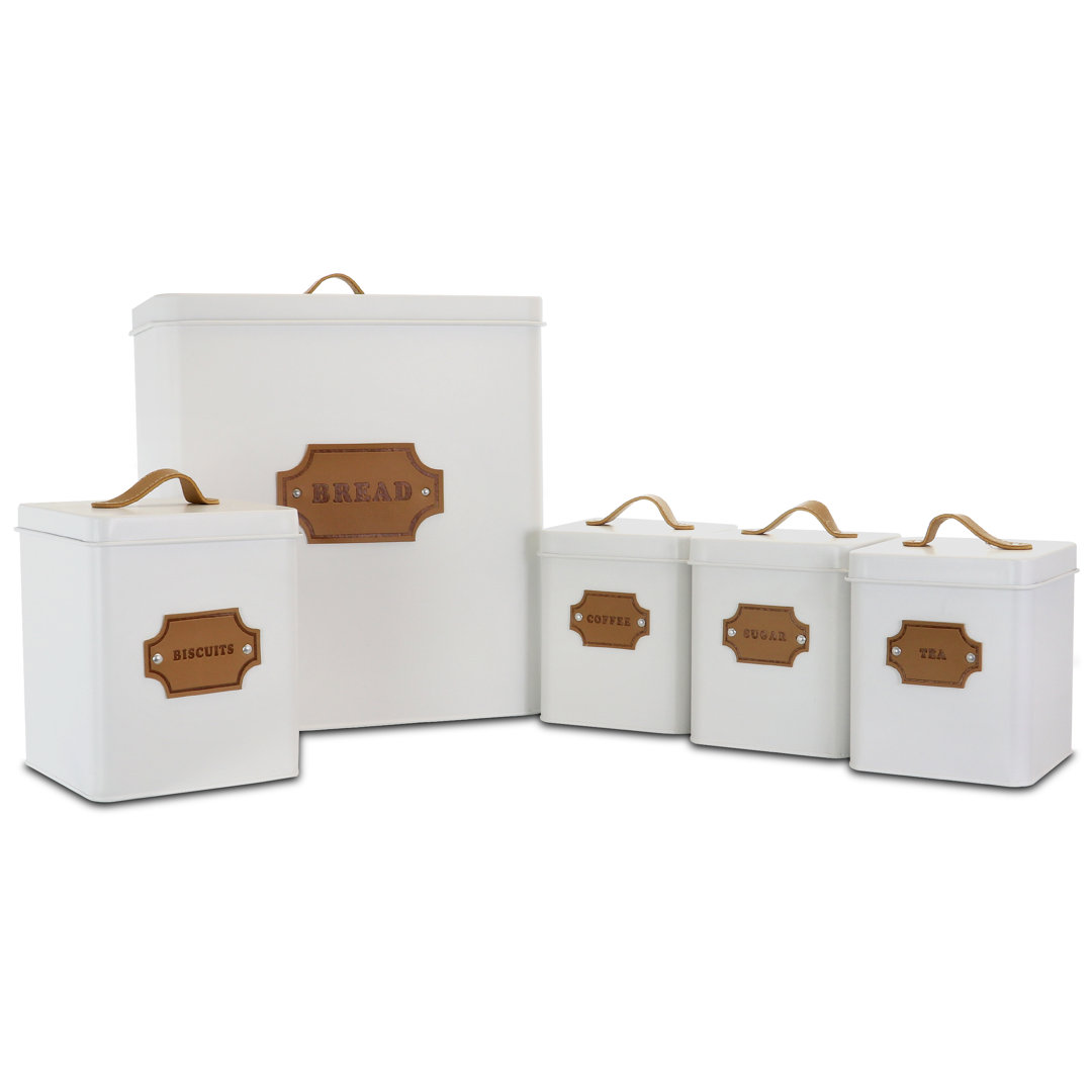 5 Piece Kitchen Canister Set Gracie Oaks
