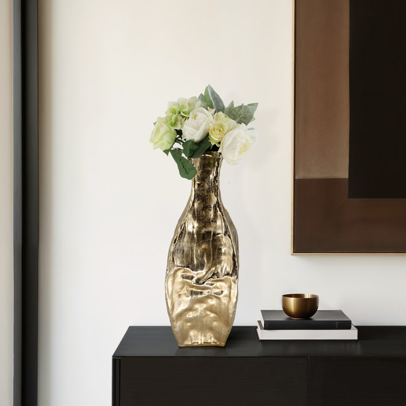 Bastia Handmade Metal Table Vase, 23" H x 9" W x 8" D