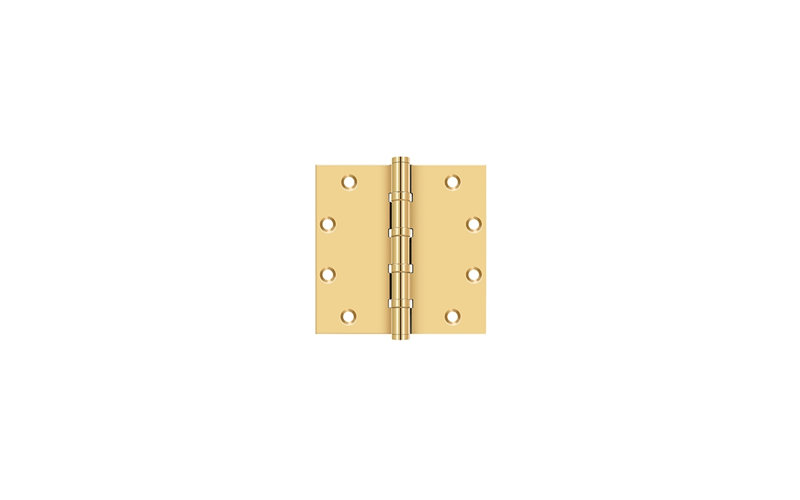 102'' x 102'' Butt Bearing Hinge, Polished Brass