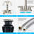 2 Handle Bathroom Sink Faucet In Brushed Nickel - Valve, 4" Installation , Convenient Water Temperature And Volume Control