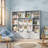 49.4" W Kids Bookcase with 4 Removable Drawers, Cube Organizer-1598436971