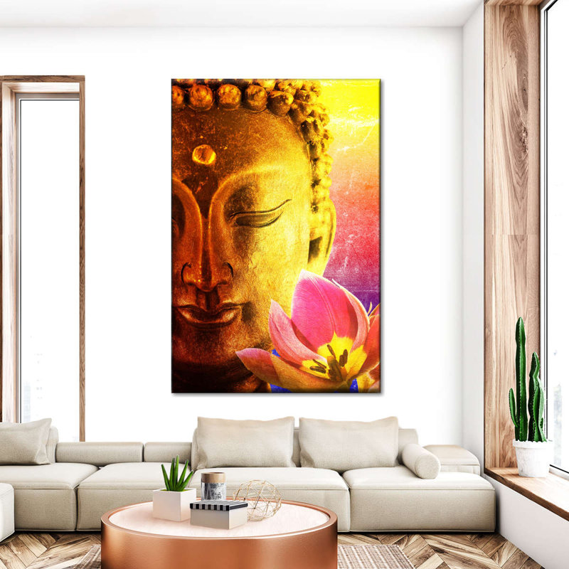 Superbe impression sur toile de Bouddha, H 48 po x l 32 po x P 1,25 po
