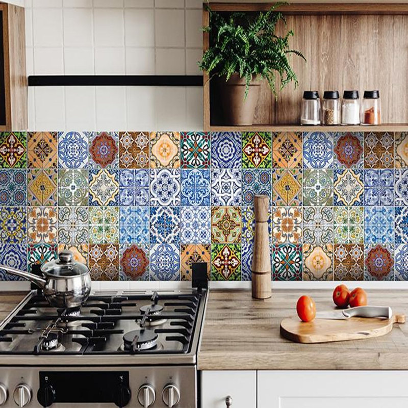 Carreau de mosaïque en vinyle Jessa, H 4 po x l 4 po x P 0,1 po