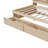 Bed Frame With Side Bookshelves, Two Drawers, And Built-in USB Port-633762069-619901591