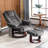 Destynie Recliner Chair with Ottoman, Fabric Accent Chair with Vibration Massage, Swivel Chair-486638972