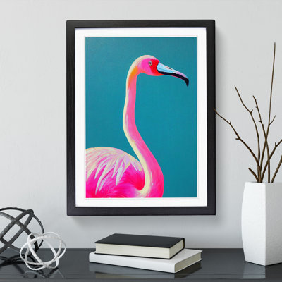 The Pretty Flamingo - Single Picture Frame Print