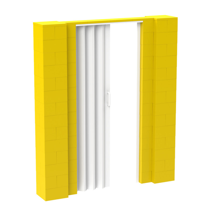 Ensemble mural bloc géant, 72", Jaune
