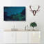 Stars Over A Forest In Canada In Abstract - Wrapped Canvas-55339816