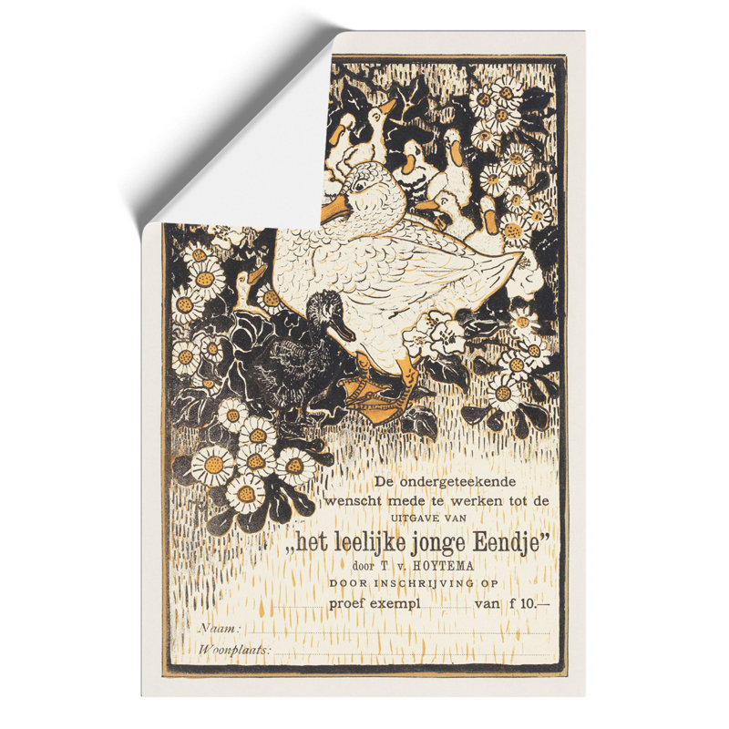 The Ugly Duckling by Theo van Hoytema - Frameless Print, 59cm H x 42cm W x 0.1cm D