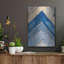 Ivy Bronx «Blue Zag II» par Erin Ashley, art mural en métal-844152821
