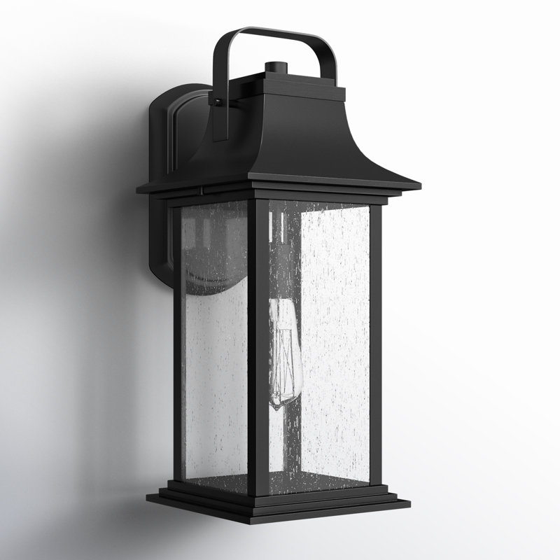 Sereia Aluminum Wall Light, 16.75" H x 7.25" W x 8.25" D, Black