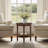 Round End Table with Shelf