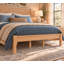 Wood Bed with Tall Headboard and Reinforced Slat Support, Walnut-1034897856-1034897917