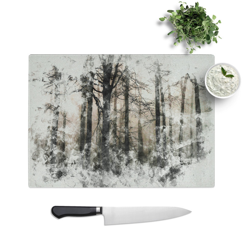 Sunlight Forest Vol.5 Watercolour Chopping Board, 28.5cm W x 39cm L