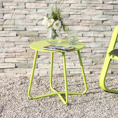 Four Leg Round Tray Top Side Table
