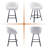 Absalom Modern Swivel Upholstered 26.6" Sherpa Counter Stool with Metal Frame-839629862-830356935